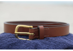 Ceinture cuir artisanale marron 25