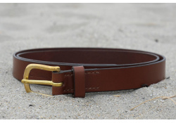 Ceinture cuir artisanale marron - 25 c